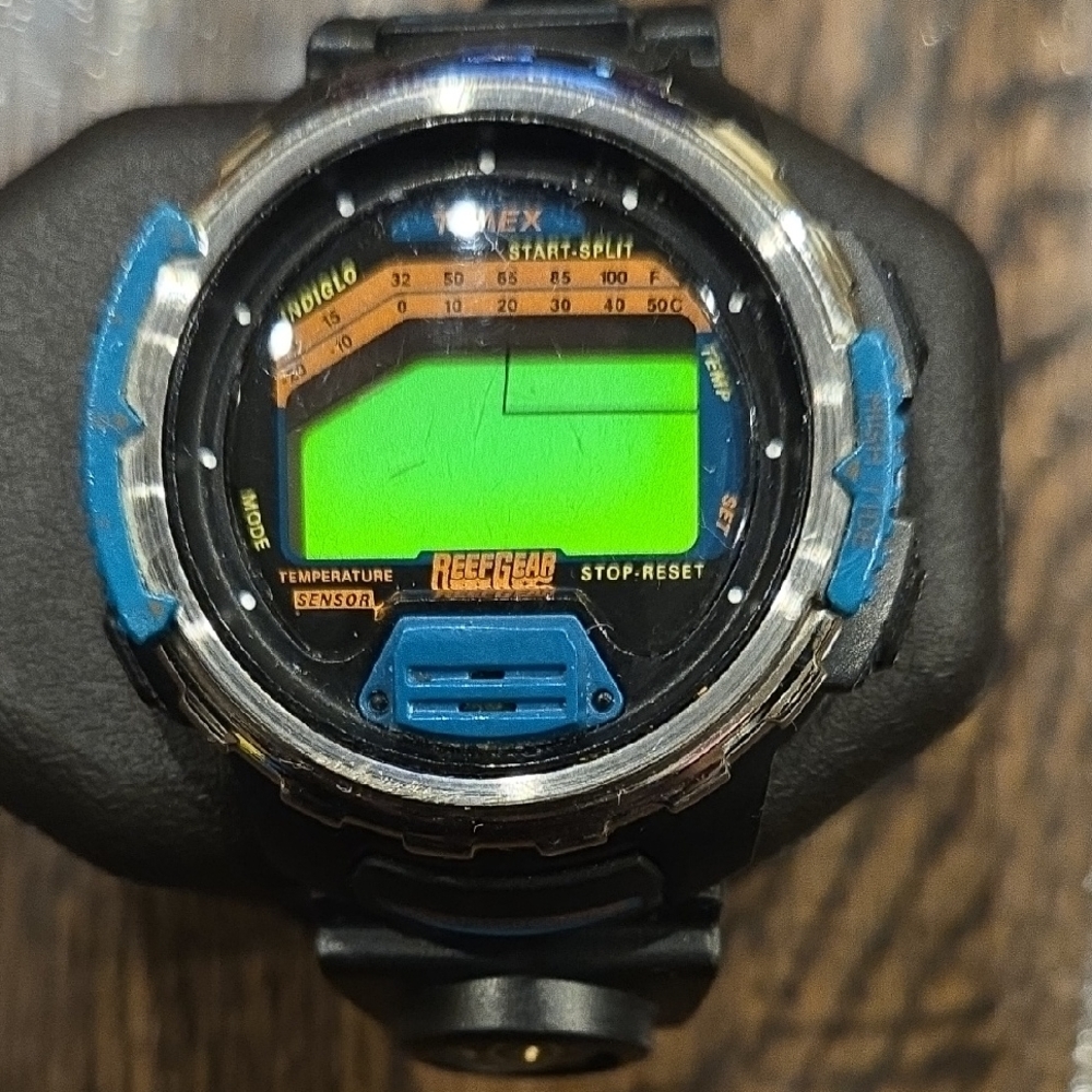 Timex Black and Blue Digital Watch